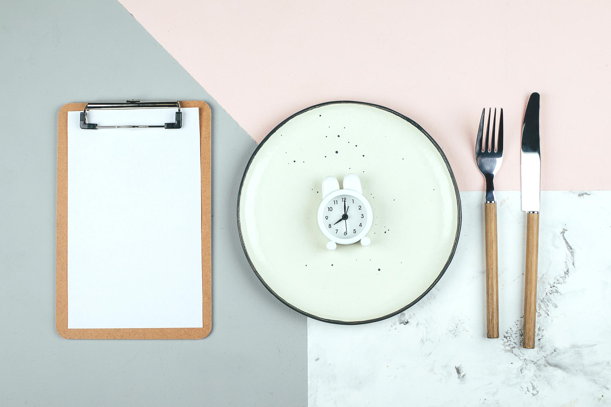Tasting menu setup with notes